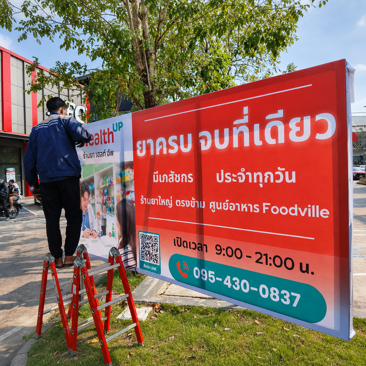 ตัวอย่างผลงานป้ายไวนิล ลำดับที่ 7