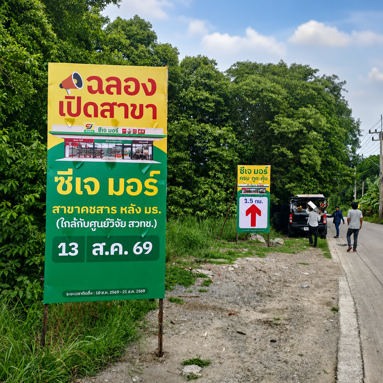 ตัวอย่างผลงานป้ายไวนิล ลำดับที่ 4